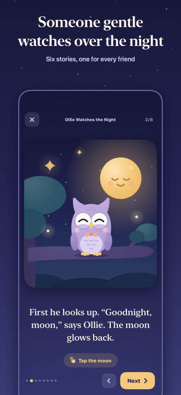 Ollie the owl watches over the night